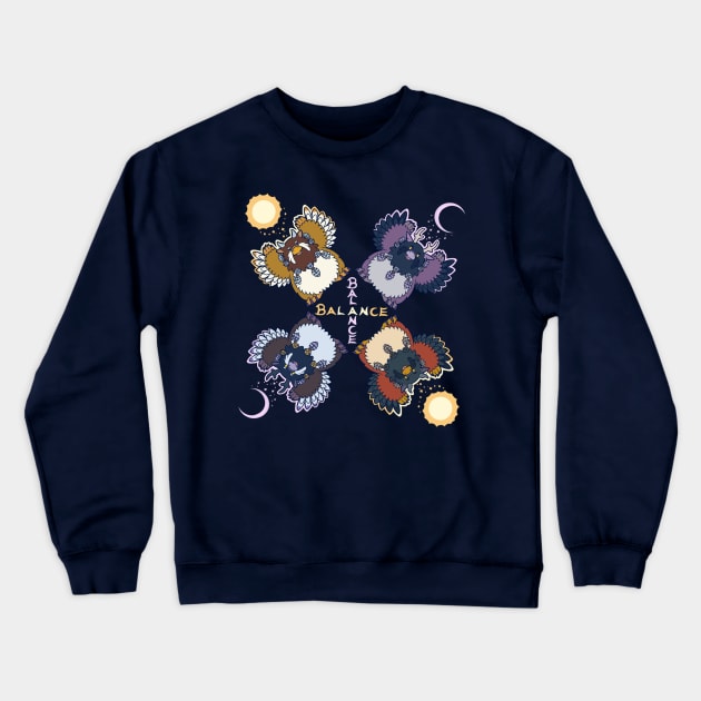 Moonkin Balance Crewneck Sweatshirt by smashchu